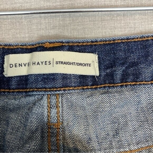 Denver Hayes Straight Jeans 38 X 30 100% Cotton Medium Wash Blue Mid Rise - Picture 6 of 12